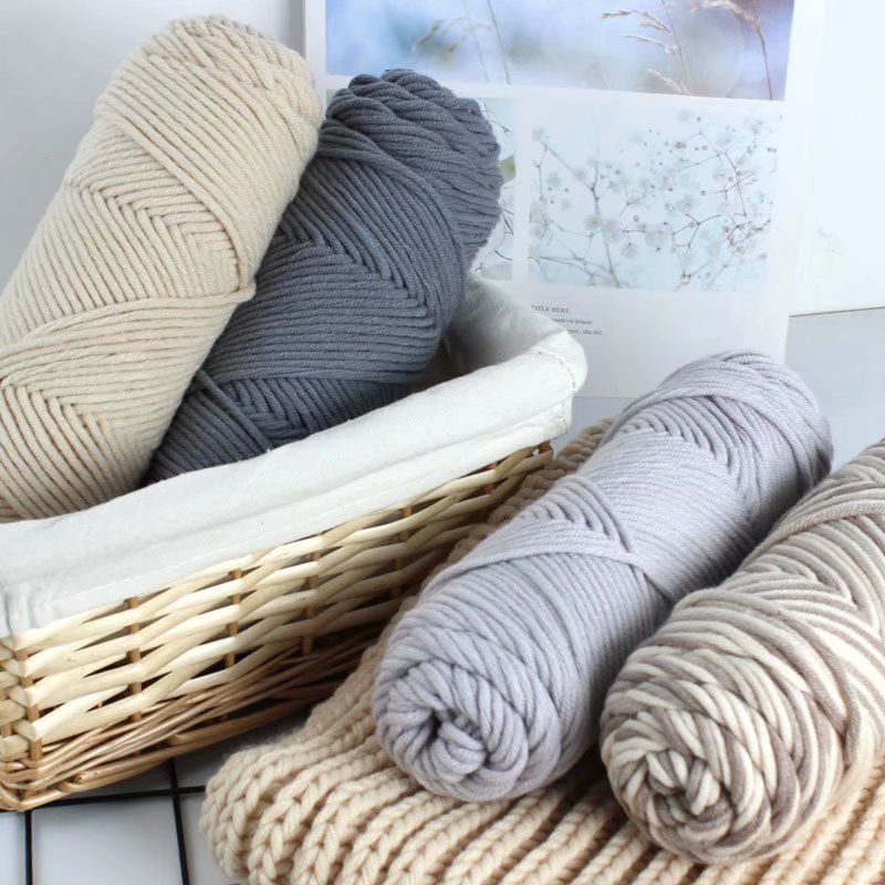 8 strands of lover's cotton thick wool scarf line hat line 80 color Russian stamp embroidery line factory wool wholesale