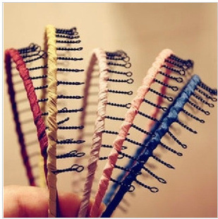 210 Korean hair accessories hairband Korean fabric wire winding wide-brimmed headband headdress wash hair card batch