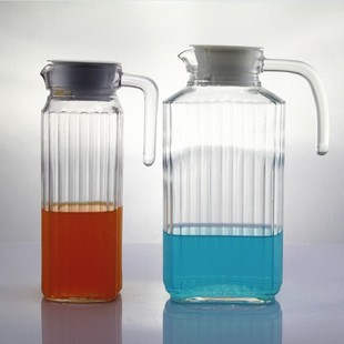 Glass cold water bottle strip water set household kettle with lid kettle 1L factory direct sales in stock supply