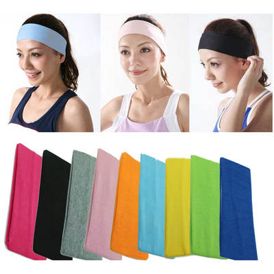 Cotton Sweat Absorbing High Quality Hair Band Candy Color Sports Yoga Face Wash Hair Band 7cm