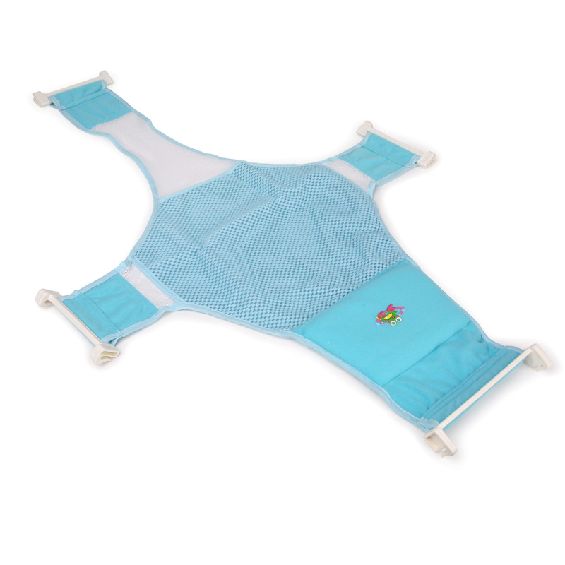 Large non-slip Cross Bath net baby bath net newborn bath bed tub bath net adjustable bracket color boxed