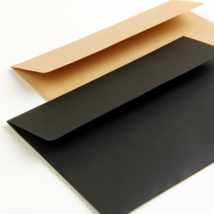 A105 Kraft Paper Envelope Plain Color Blank No Printing Retro Simple Postcard Packaging Single Sheet 2
