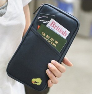 Factory direct selling Korean version of multi-functional printing travel visa bag storage finishing ID bag long card bag ticket holder