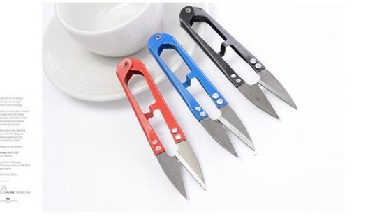 Color spray yarn cut thread cut cross stitch scissors U-shaped fishing line cut small scissors