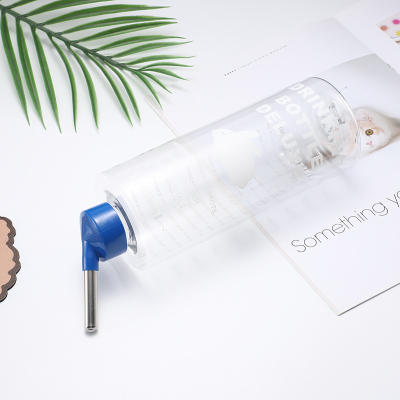 Rabbit Kettle Water Drinker 1000 ml Double Steel Ball King Size Water Bottle Pet Totoro Guinea Pig Water Feeder Bowl Supplies