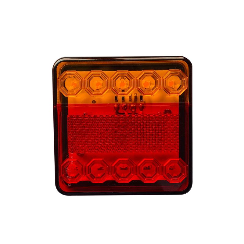 新品12-80v泛用电圧12V24V 10LEDスクエアテールライトトラックテールライトトレーラーライト|undefined