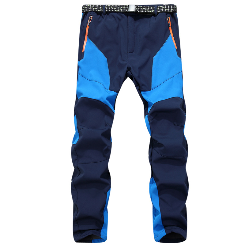 Manufacturers wholesale men's outdoor assault pants color matching soft shell pants warm fleece pants running pants thick 1582