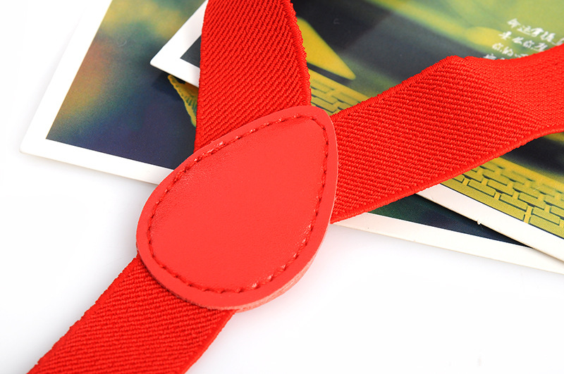 British Red Strap Unisex Versatile 2.5cm Strap Y-Shaped Pants Elasticated Strap