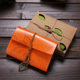 Small Yiye Zhiqiu Leather Tape Loose-leaf Leaf Notepad Portable Notebook Retro Hand Account Journal