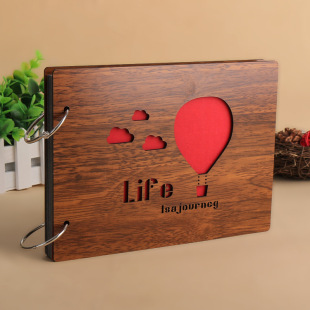 Creative Children's Growth DIY Album Couple Handmade Memorial Amazon Photo Album Painting Wooden Loose-leaf Photo Album