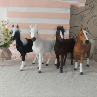 Four-color optional simulation animal sweat blood BMW simulation horse home ornaments decorative horse craft gifts