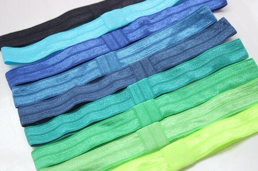 High quality smooth elastic baby baby headband 1.5cm children's hair band accessories can add flowers 27 colors