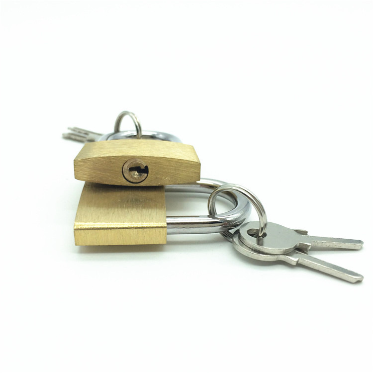 Factory wholesale 30mm thin copper lock chassis lock drawer cabinet door lock toolbox copper padlock medium copper padlock