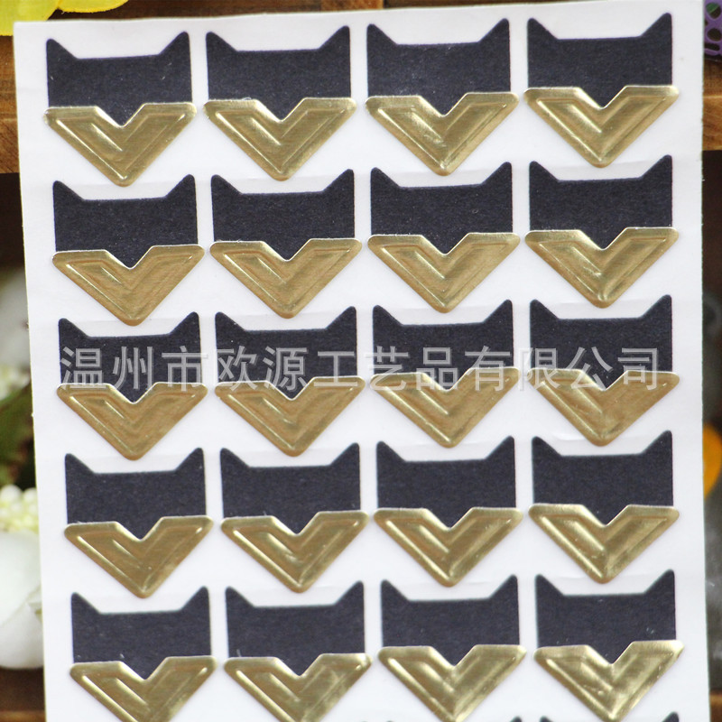 Paper retro corner stickers South Korea adhesive photo corner stickers 24 photo album corner stickers