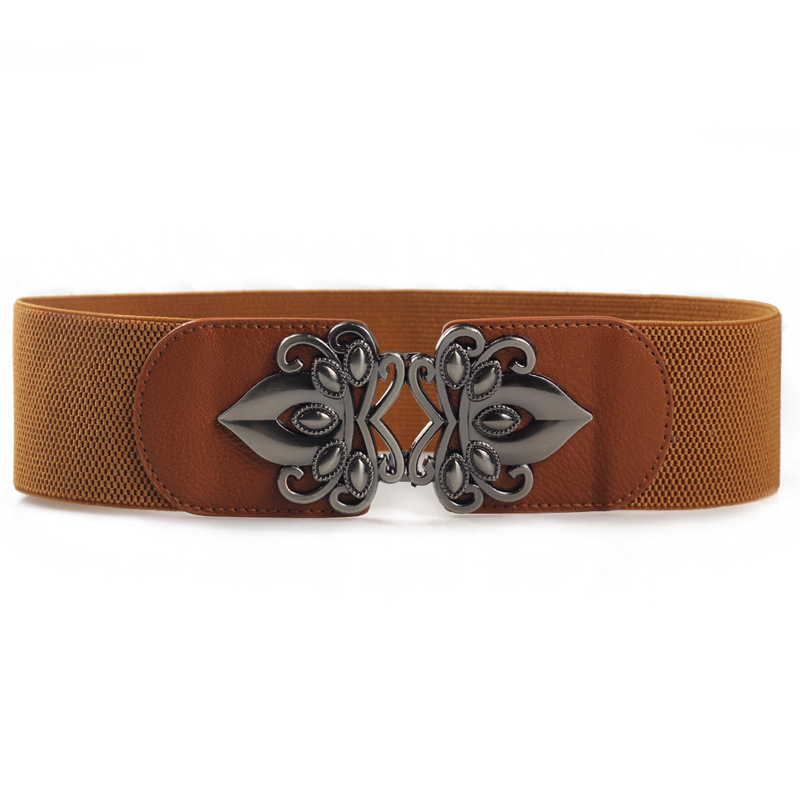 Cintura elastica con sigillo in vita larga da donna, alla moda, abbinata, decorazione all'ingrosso per cintura larga da donna_voghion.com