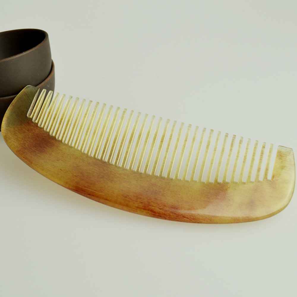 Natural horn comb horn comb horn comb wide comb horn comb massage health comb factory direct supply