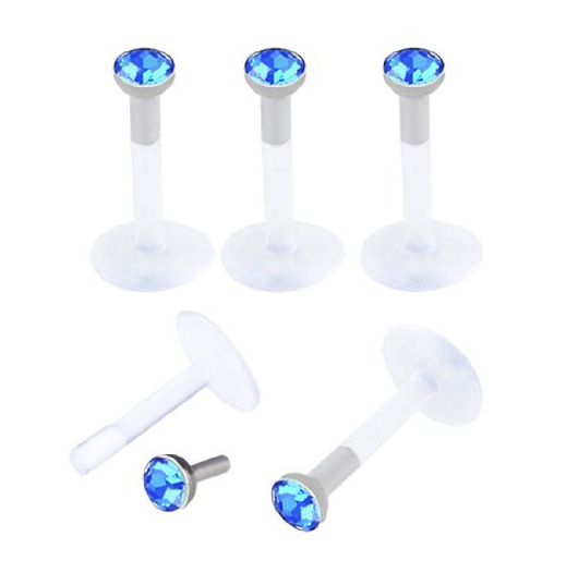 Manufacturers Europe and the United States 10 in 1 16 in 1 diamond lip nails transparent white ALEC lip nails