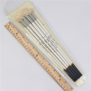 Factory wholesale Manet painting material bristle fan oil brush set art painting supplies acrylic oil painting pen