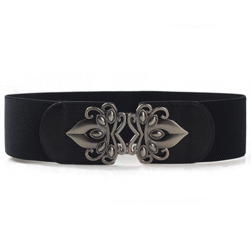 Cintura elastica con sigillo in vita larga da donna, alla moda, abbinata, decorazione all'ingrosso per cintura larga da donna_voghion.com