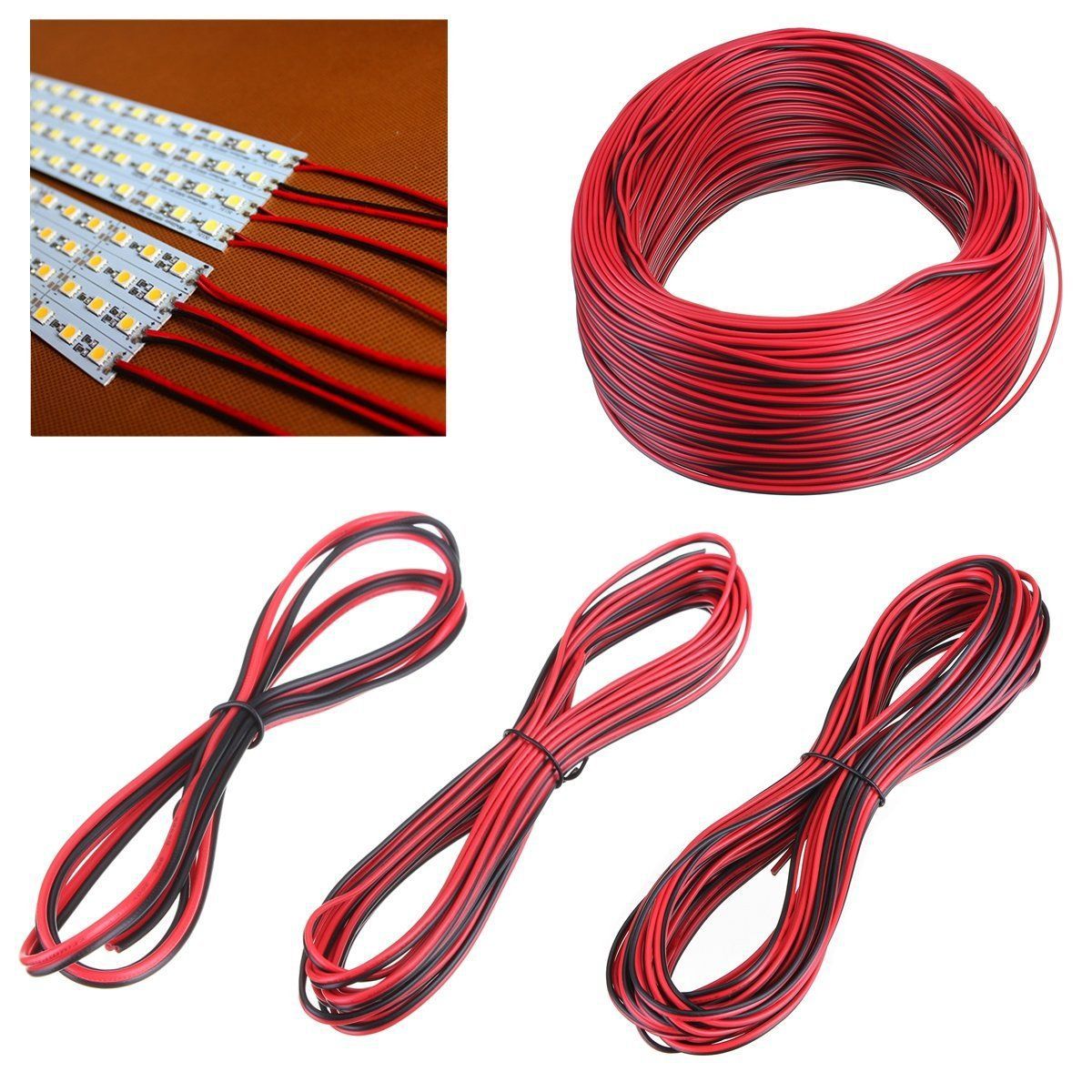 Foreign trade export 2-pin 2PIN led extension cable 5050 extension cable 22AWG in stock supply
