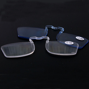 Clip reading glasses wallet glasses elderly reading glasses factory direct mini nose small and medium reading glasses
