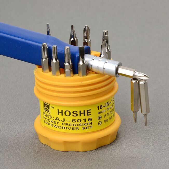 Cross-border pagoda screwdriver suit combination screw 16-in-one manual screwdriver screwdriver suit tool