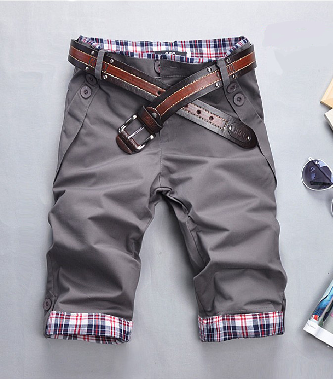 Factory Price Direct Selling Plaid Trendy Men's Half Pants Korean Men's Casual Pants Men's Plaid Men's Shorts