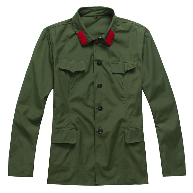 65 Old Military Uniform Cadre Old-fashioned Military Green Suit Fanghua Performance Suit Red Guards Performance Suit Cadre Performance Suit