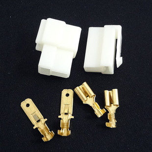 Applicable to car walkie-talkie power cable plug T-type male and female head power cord plug terminal Bazhong continent