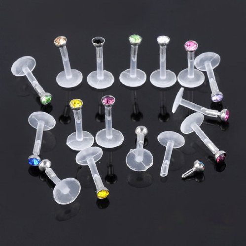 Manufacturers Europe and the United States 10 in 1 16 in 1 diamond lip nails transparent white ALEC lip nails