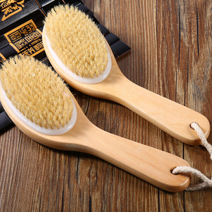 307 chicken leg curved handle bristle bath brush bath brush massage brush exfoliating bath brush home daily one-piece delivery