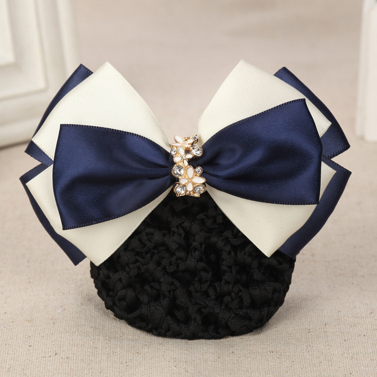 Professional Hair Flower Nurse Hairpin Hair Net Phnom Penh Polyester Belt Headwear Postal Bank Stewardess Hotel Work Hairpin_voghion.com