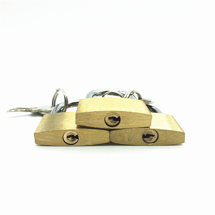 Factory wholesale 30mm thin copper lock chassis lock drawer cabinet door lock toolbox copper padlock medium copper padlock