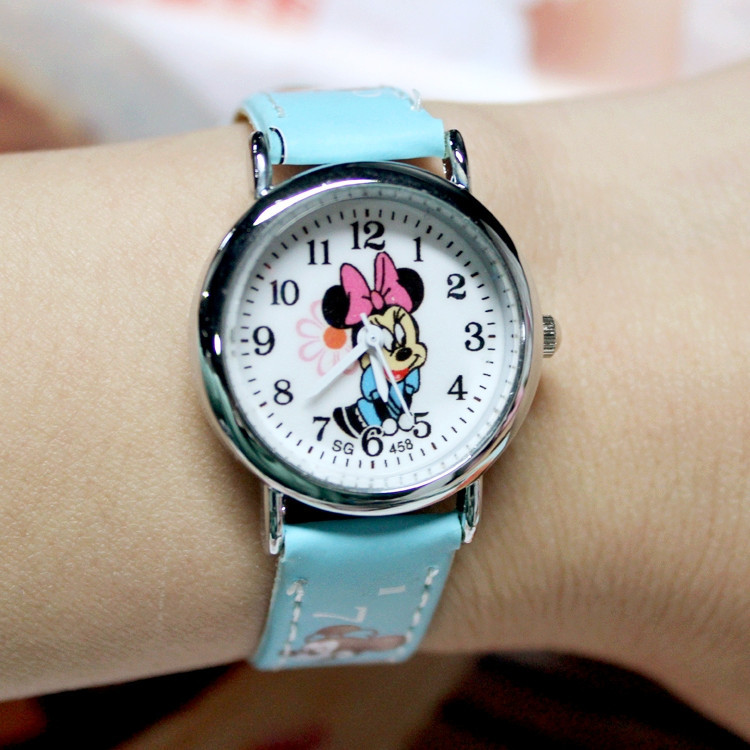 2023 Foreign Trade Mini Cartoon Belt Children's Watch Wholesale Cute Fashion Girl Quartz Watch Watch