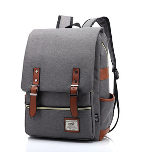 Foreign trade new personality retro men and women outdoor canvas large travel backpack fashion shoulder bag wholesale a generation of hair