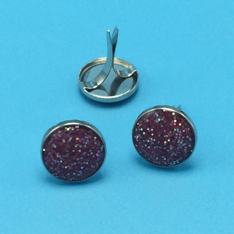 12mm artificial glue dripping color two-legged nail sequin two-legged nail double-legged nail powder dripping glue
