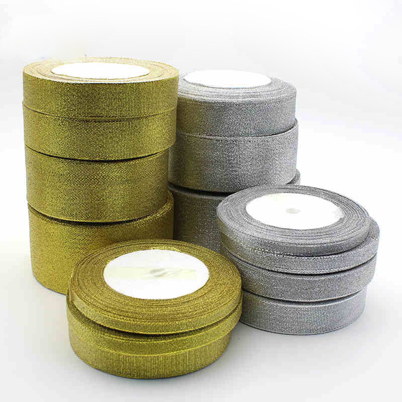 Factory supply 0.6-5cm cm golden onion with silver onion with diy cake baking packaging golden ribbon wholesale