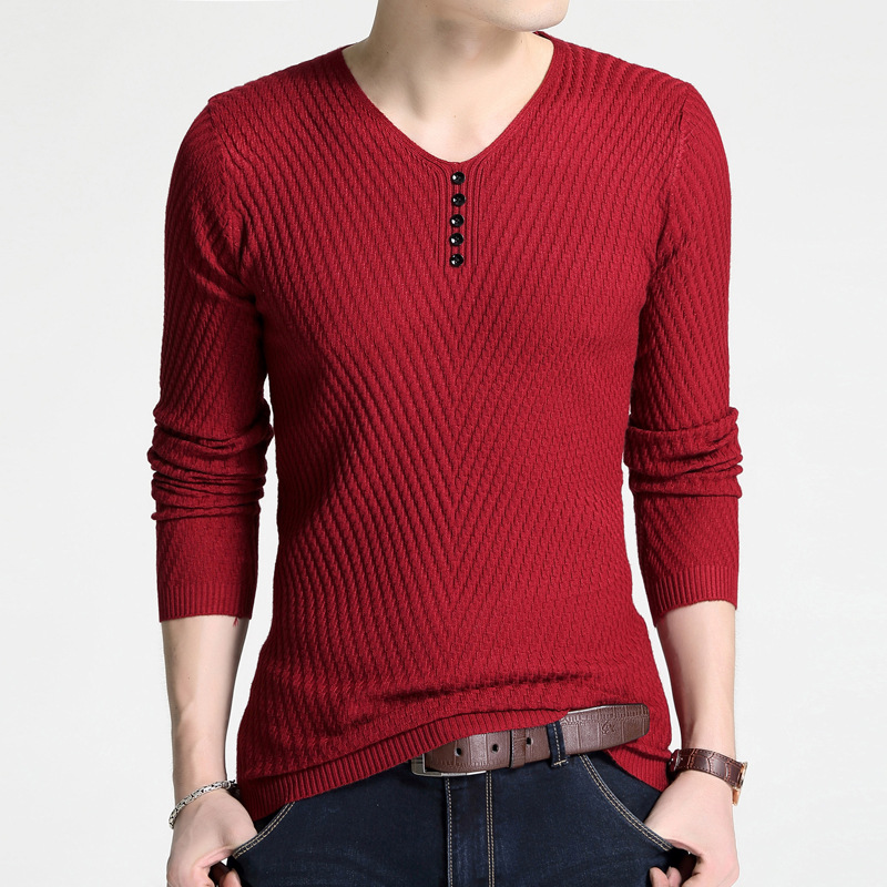 2022 new spring and autumn V-neck thin pullover Korean men's sweater base men's sweater manufacturers wholesale