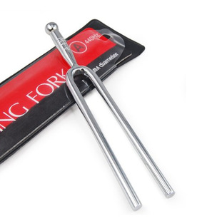 A tuning fork, 440Hz tuning fork, music tuning fork, tuning tuning fork (handle with round beads)