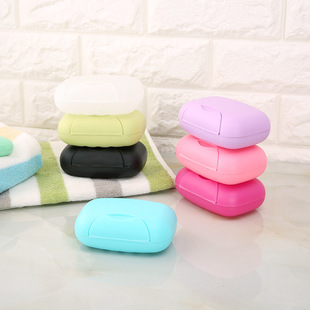 Waterproof handmade soap box creative household items travel portable sealed plastic soap box logo