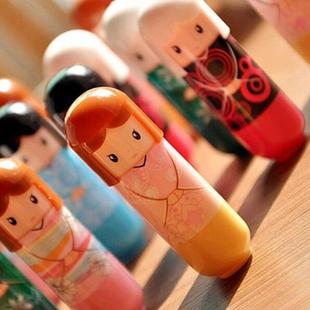 Hot sale Hengfang Japanese doll lip balm cartoon cute moisturizing lipstick multifunctional fruit lip gloss wholesale