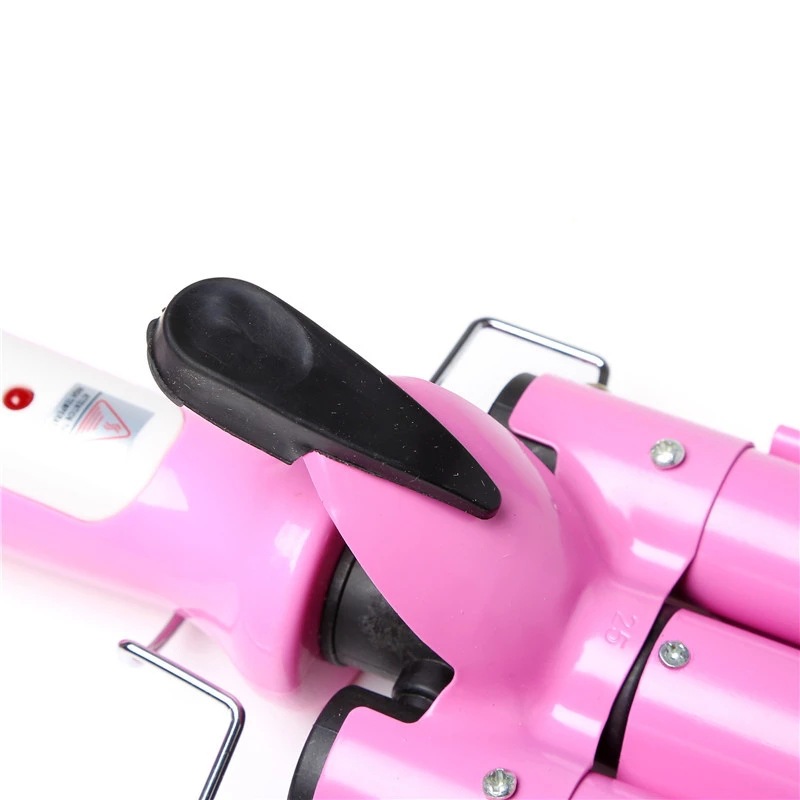 Factory supply three-tube curling iron large egg roll Stick Egg Roll head water ripple three-bar curling iron cake splint