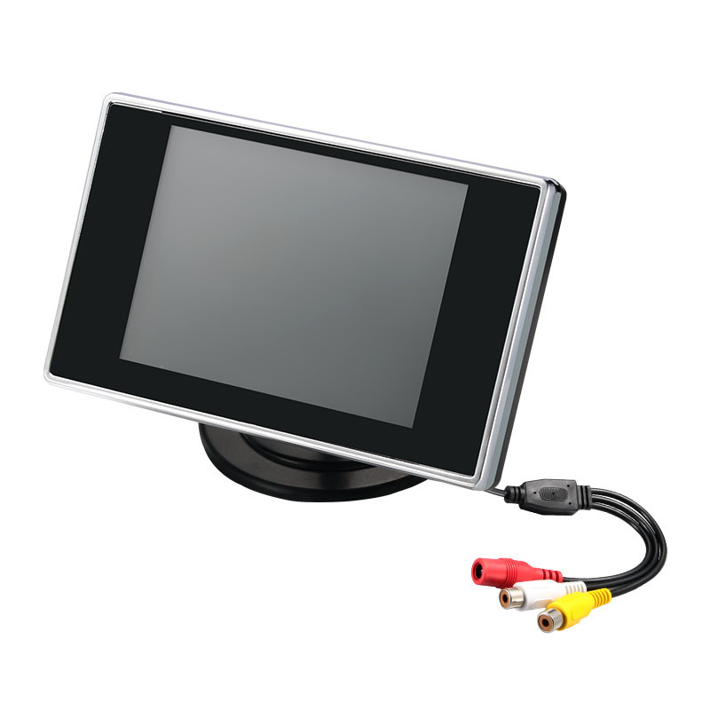 Car universal 3.5-inch car display 2-way AV interface video input reversing Image Display
