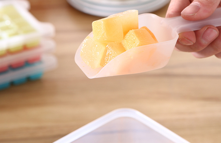 Wholesale thickened PP plastic shovel food grade small ice shovel transparent shovel square mouth flour shovel tea melon seed shovel