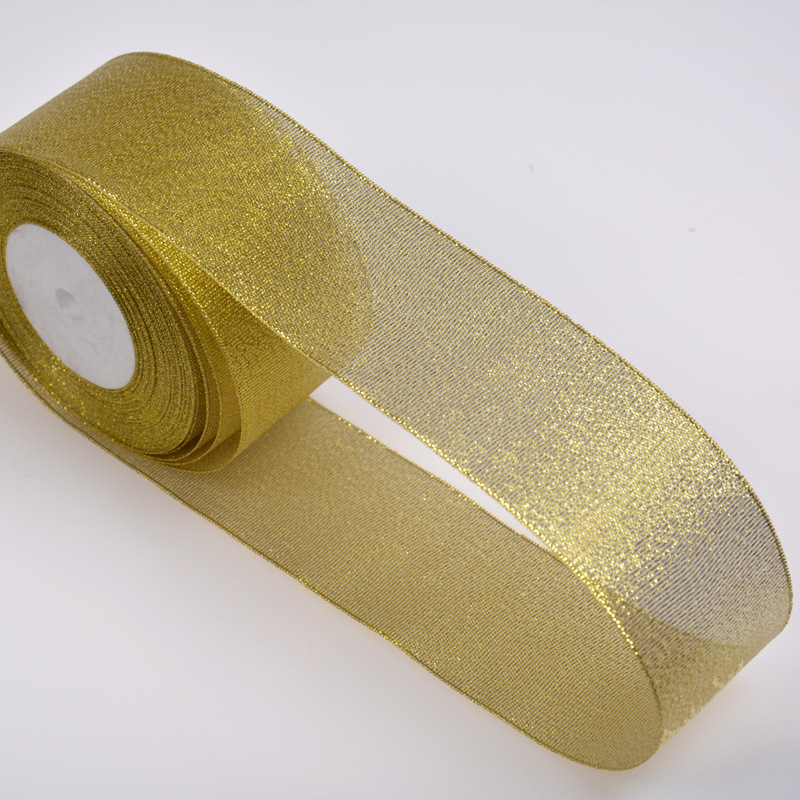 Factory supply 0.6-5cm cm golden onion with silver onion with diy cake baking packaging golden ribbon wholesale