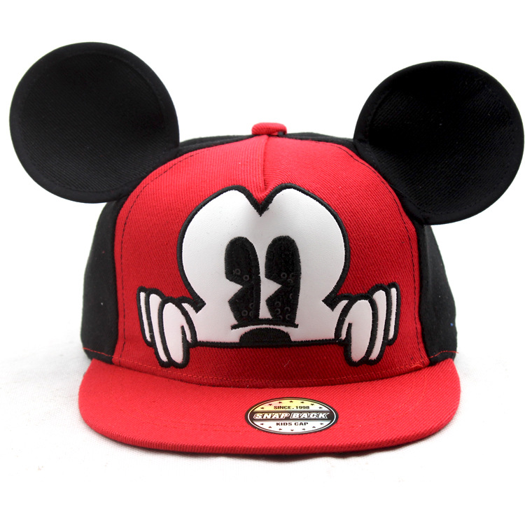 E629 Korean Children's Baseball Cap Spring and Autumn New Cute Cartoon Flat Along Hip Hop Cap Kindergarten Performance Hat