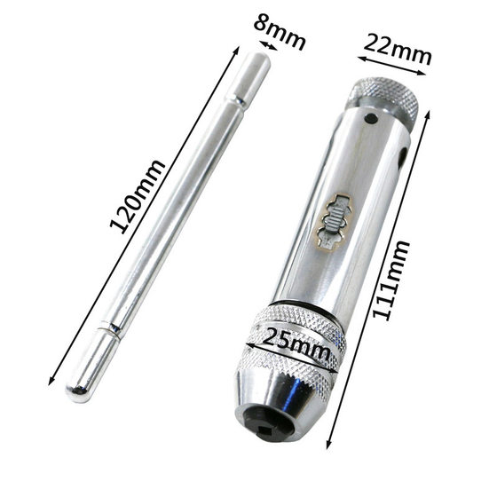 Adjustable Ratchet Tap Wrench Hanging Tapping Wrench M3-M8 M5-M12
