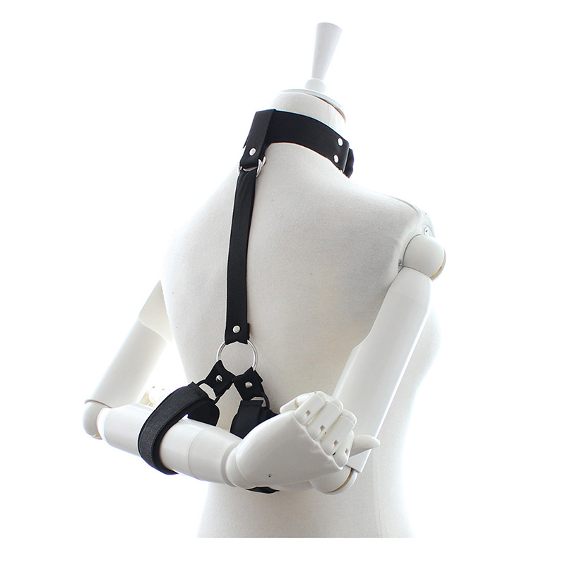 Factory adult supplies hand neck restraint belt fun alternative toys wholesale anti-back handcuffs tied sex products neck sleeve