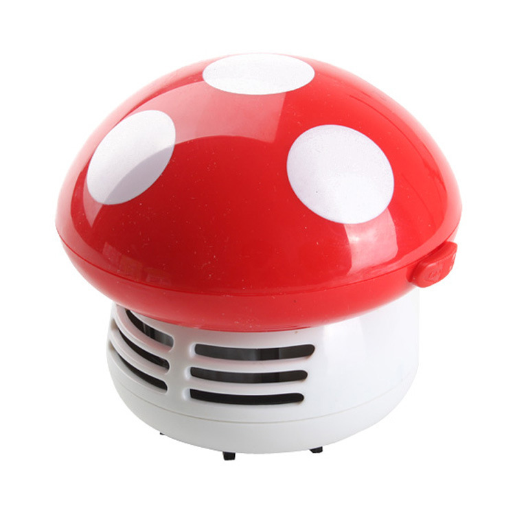 Creative cartoon mushroom desktop vacuum cleaner cute fashion mini cleaner mushroom desktop keyboard dust collector