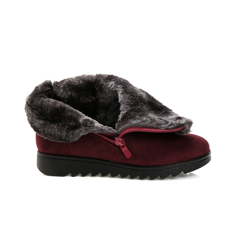 Winter new old Beijing cloth shoes women warm snow boots for the elderly large size cotton boots for the elderly cotton shoes a generation of hair